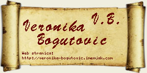 Veronika Bogutović vizit kartica